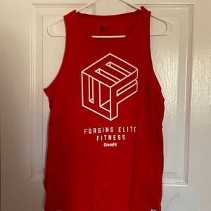 Cute red muscle tank top!